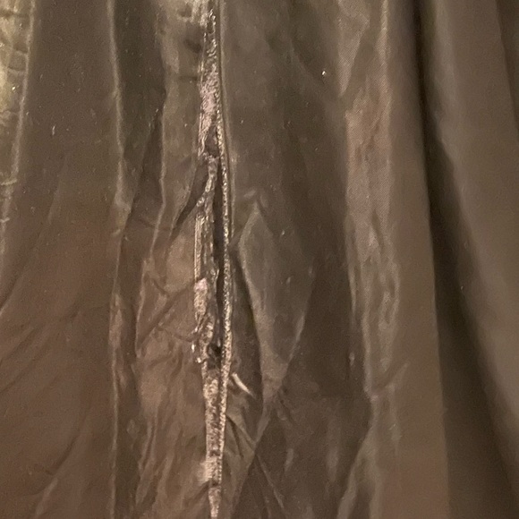 Vintage St John Collection Marie Gray Women Size 16 Long Rain Trench Coat Black - Picture 6 of 10